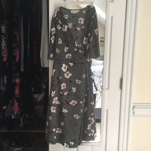 Everly Floral Wrap Dress